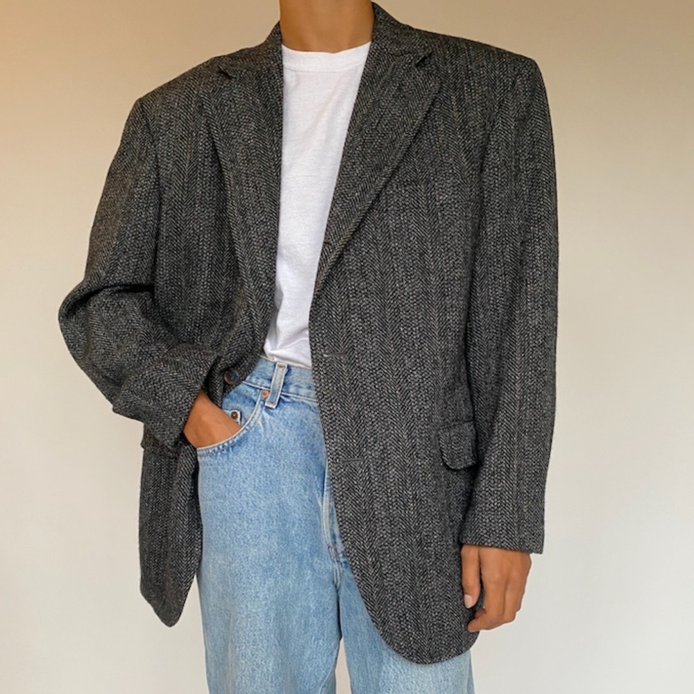 Shop Vintage Collection Grey Wool Blazer